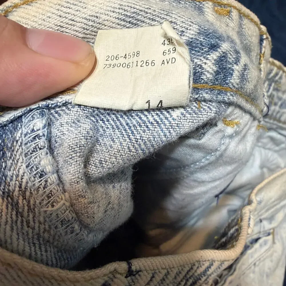 Vintage Lee Air Gear Jeans 30x34 Acid Wash Cargo Pleated 80s NWT Deadstock Rare